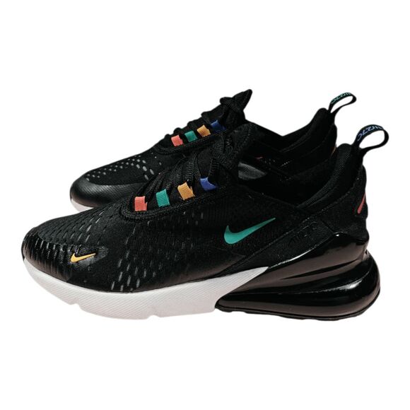 NIKE Air Max 270 'Black Multi-Color' Running Shoes Size 7Y/W8.5 - Picture 3 of 10